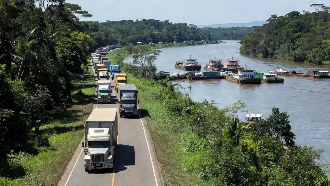 Rodovias e hidrovias em Rondônia mostrando gargalos logísticos na Amazônia