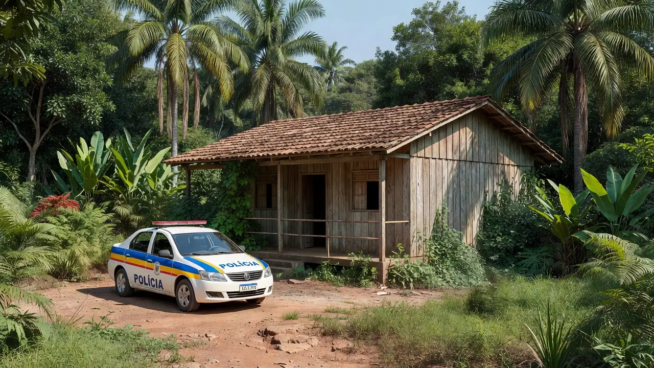 Delegacia de polícia em Rondônia durante prisão por pornografia infantil