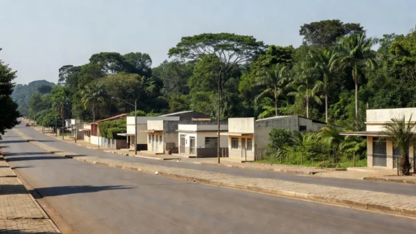 Avenidas de Vilhena em Rondônia com luz natural do dia