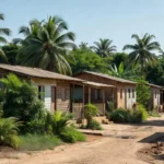 Casas no bairro Cidade Verde 2 em Vilhena, local de invasões