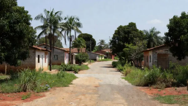 Rua residencial no Jardim Eldorado em Vilhena, Rondônia