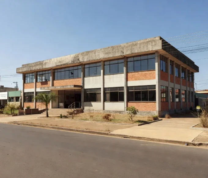 Fachada do fórum de Vilhena, Rondônia, sobre decisão judicial de exames de HIV e hepatites em concurso de agentes de saúde.