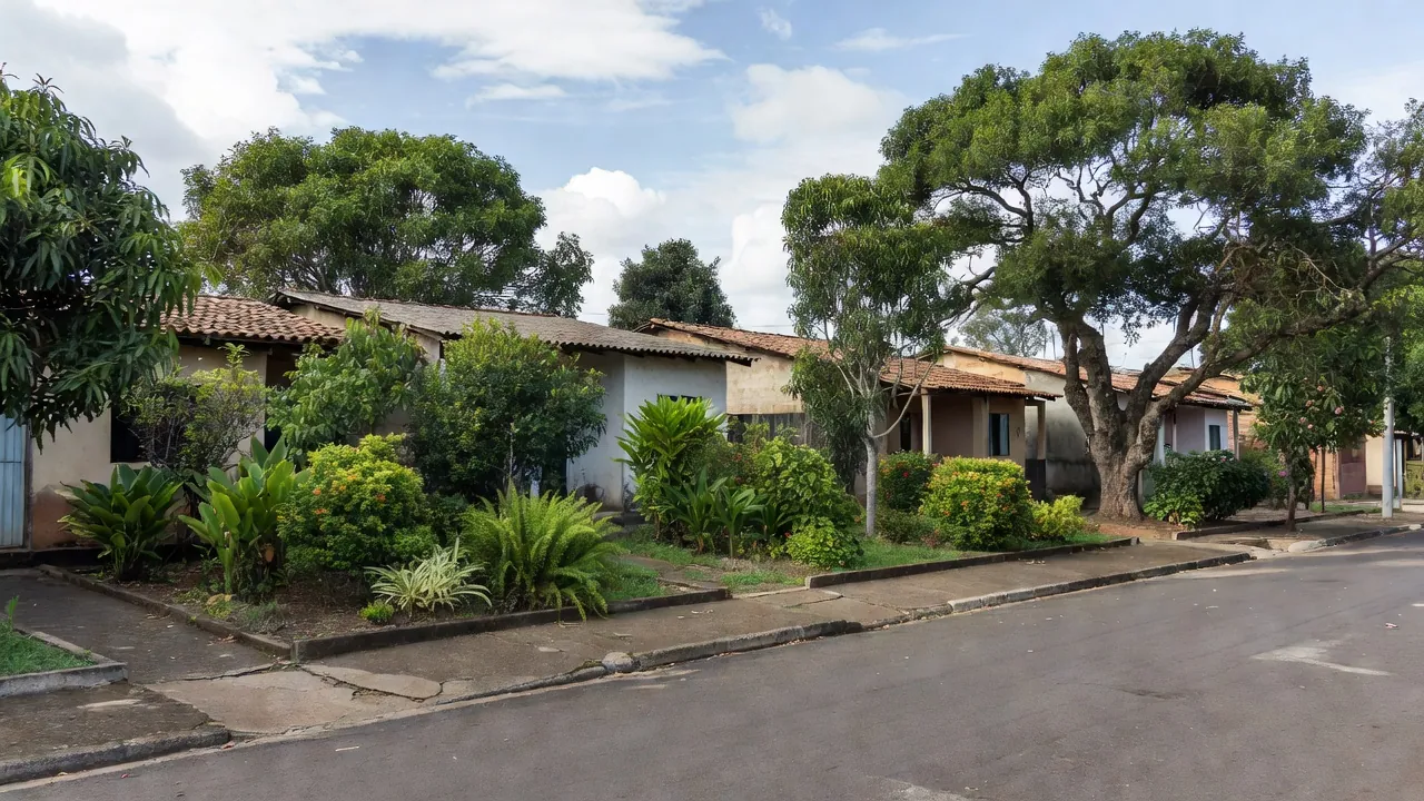 Rua residencial em Vilhena, Rondônia, local de homicídio de jardineiro