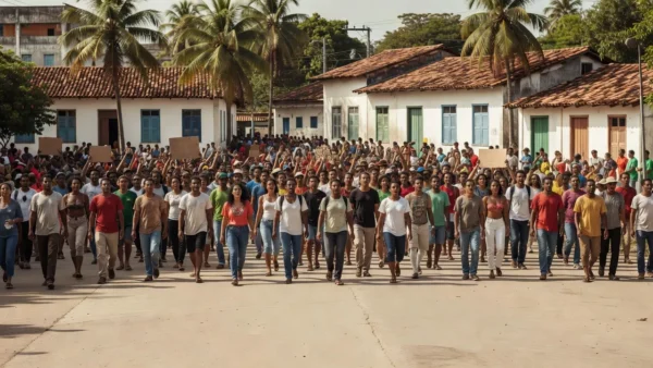 Manifestação em Macapá cobrando impeachment de Alexandre de Moraes