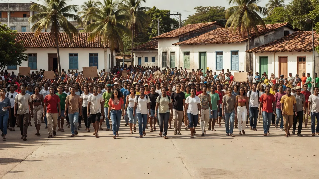 Manifestação em Macapá cobrando impeachment de Alexandre de Moraes