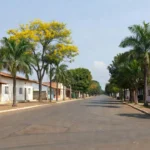 Vista da avenida principal em Vilhena, Rondônia, representando o Cone Sul