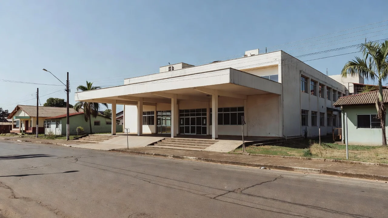 Fachada do Hospital Regional de Vilhena em Rondônia, Brasil