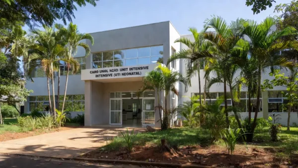 Fachada da UTI Neonatal inaugurada em hospital de Cacoal, Rondônia