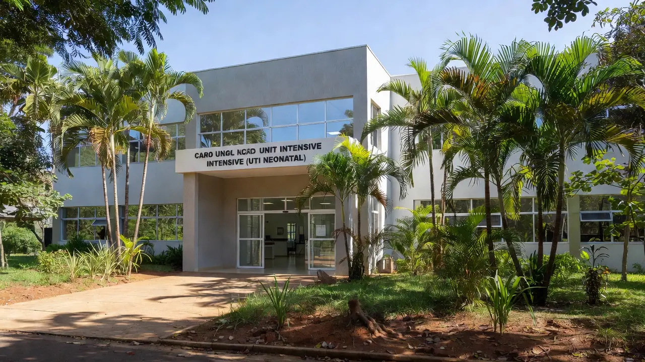 Fachada da UTI Neonatal inaugurada em hospital de Cacoal, Rondônia