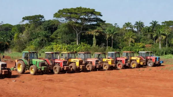 Tratores e veículos entregues em Vilhena e Cone Sul, Rondônia.