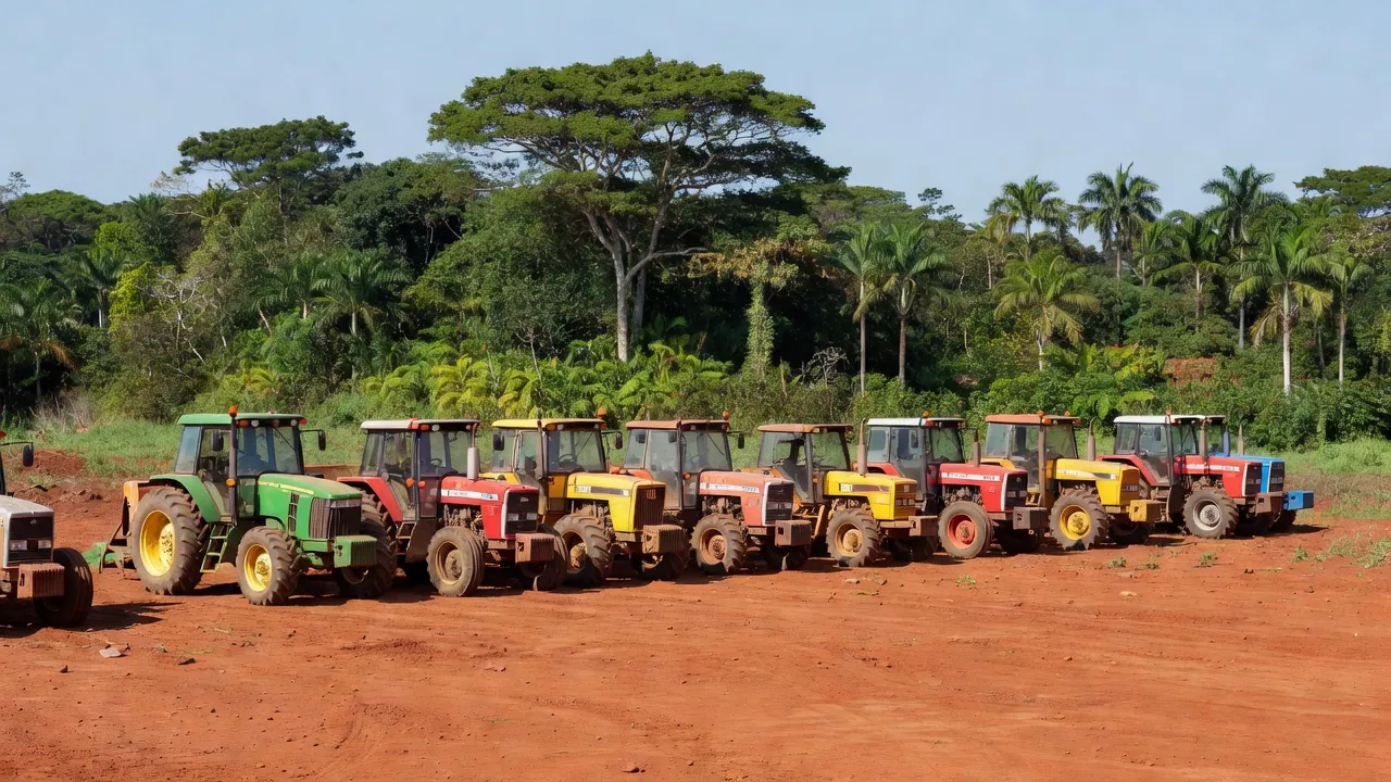 Tratores e veículos entregues em Vilhena e Cone Sul, Rondônia.