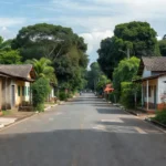 Vista da cidade de Vilhena em Rondônia representando retorno após tratamento médico