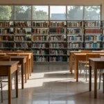 Biblioteca de faculdade em Vilhena, local da prisão de filho e fornecedor de drogas