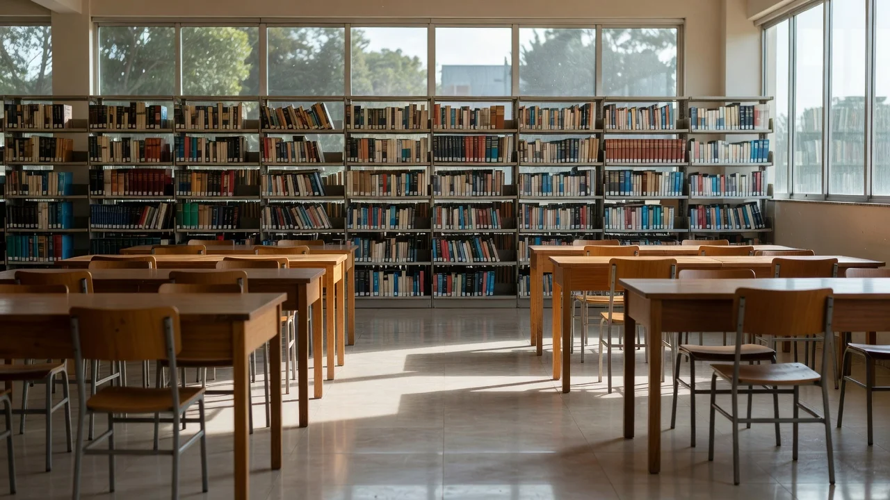Biblioteca de faculdade em Vilhena, local da prisão de filho e fornecedor de drogas