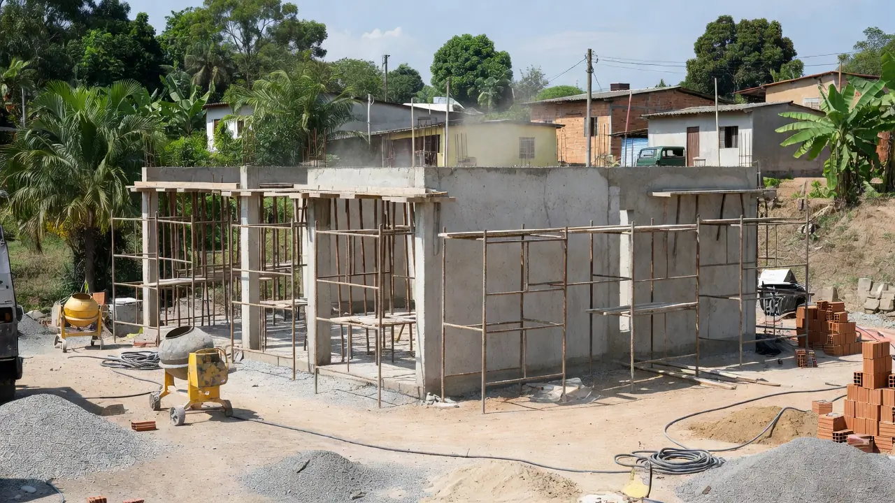 Obra de creche retomada pela Prefeitura de Cabixi após oito anos
