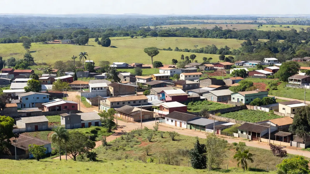 Vista das cidades de Corumbiara e Cerejeiras em Rondônia beneficiadas por emendas de R$ 3,1 milhões