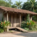 Centro de Diabetes em Ji-Paraná, Rondônia, com arquitetura regional sob luz natural.