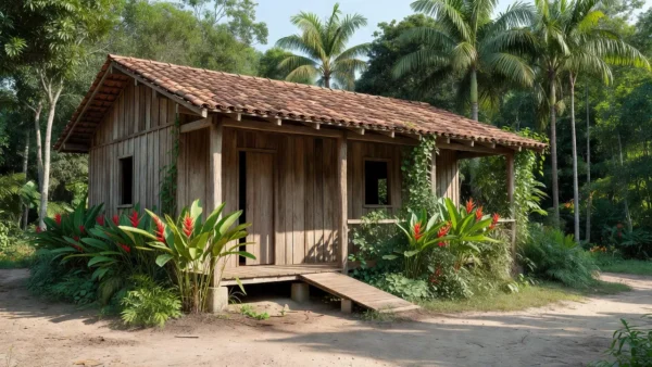 Centro de Diabetes em Ji-Paraná, Rondônia, com arquitetura regional sob luz natural.