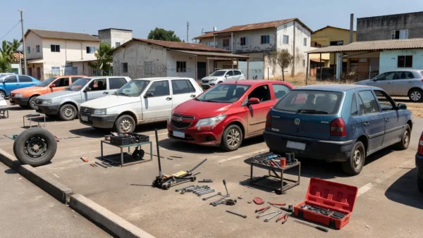 Pit stop automotivo com serviços gratuitos em Vilhena, Rondônia