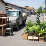 Coleta de eletroeletrônicos e distribuição de mudas no bairro Maria Moura pela Semad