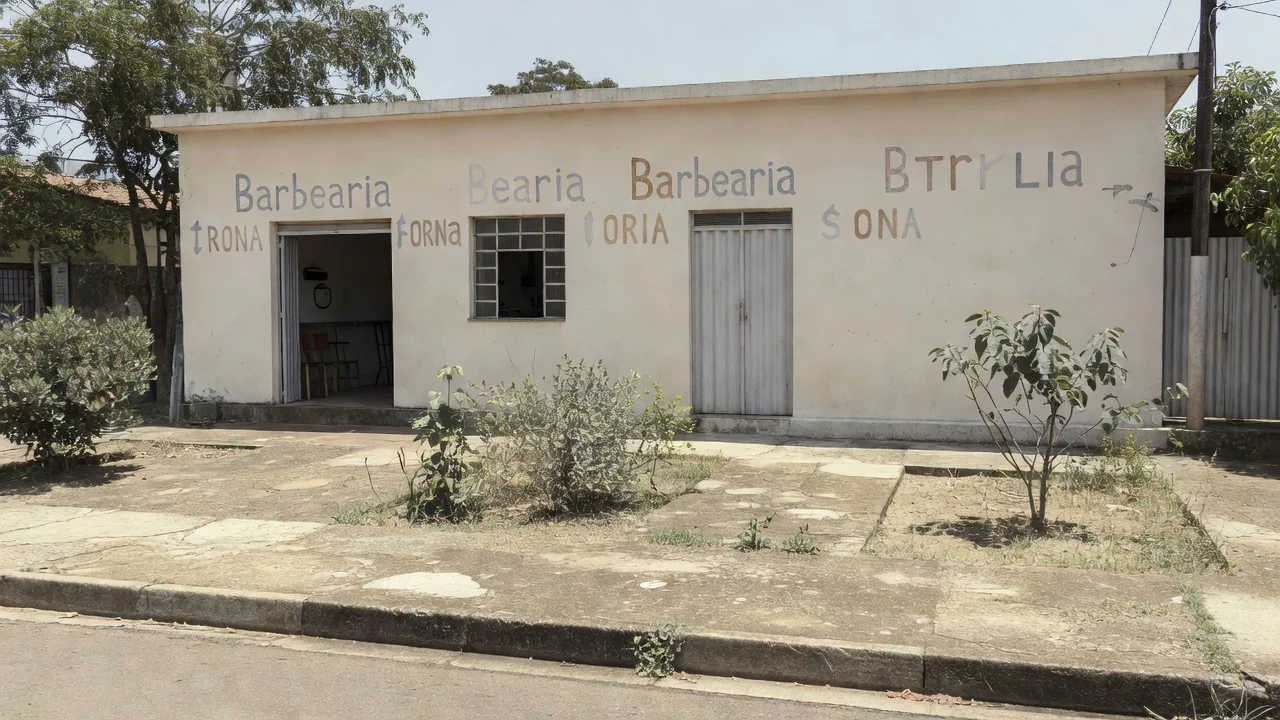 Barbearia no bairro São Cristóvão em Vilhena, local da tentativa de homicídio