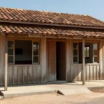Fachada de barbearia em Vilhena, local do ataque a tiros