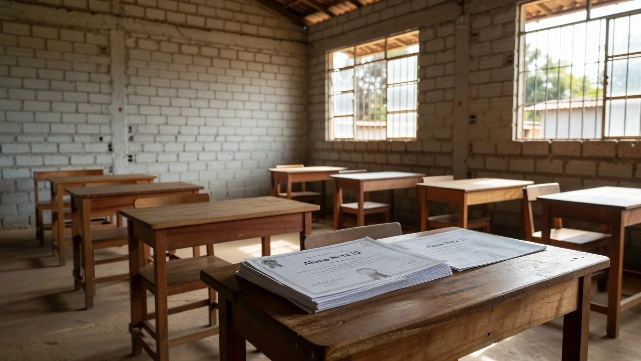 Diplomas Aluno Nota 10 da Prefeitura de Vilhena em escola municipal