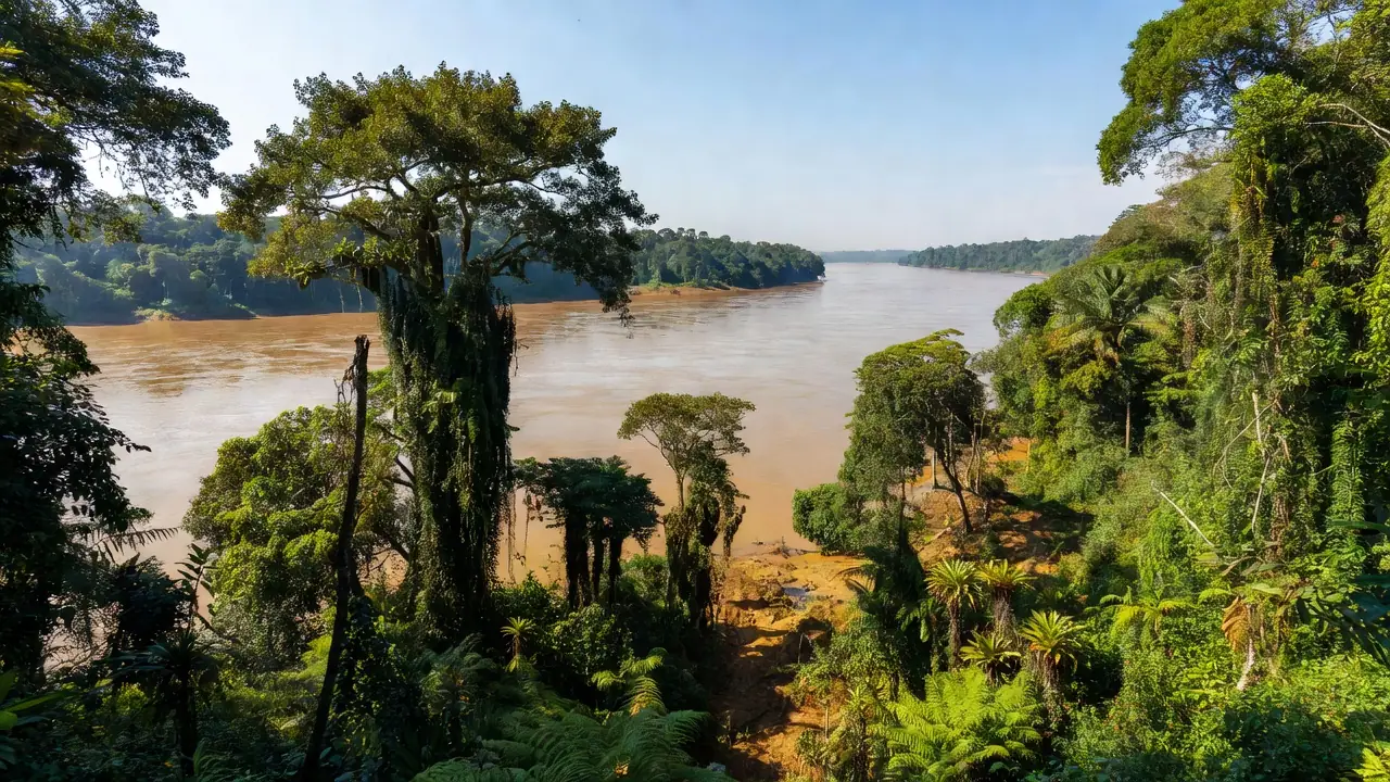 Paisagem do rio Madeira em Porto Velho representando turismo em Rondônia