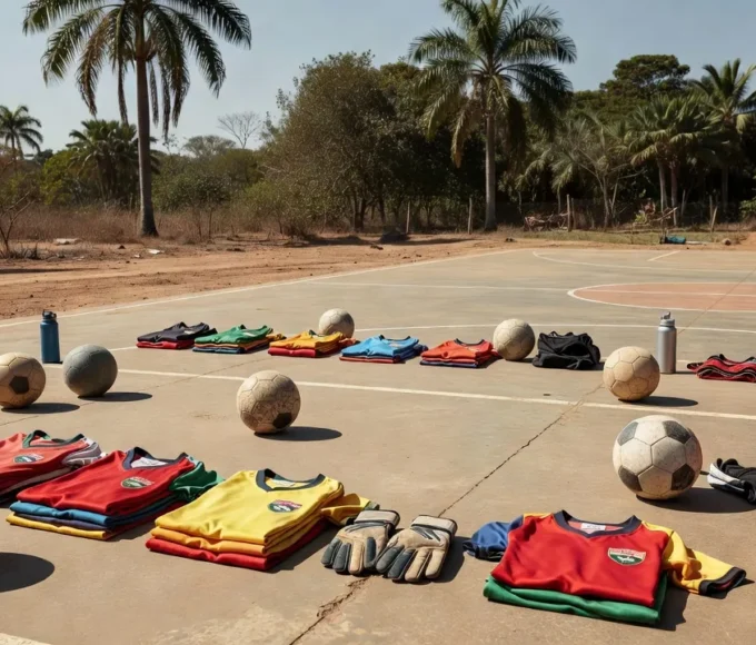 Materiais esportivos em quadra de Alto Alegre dos Parecis