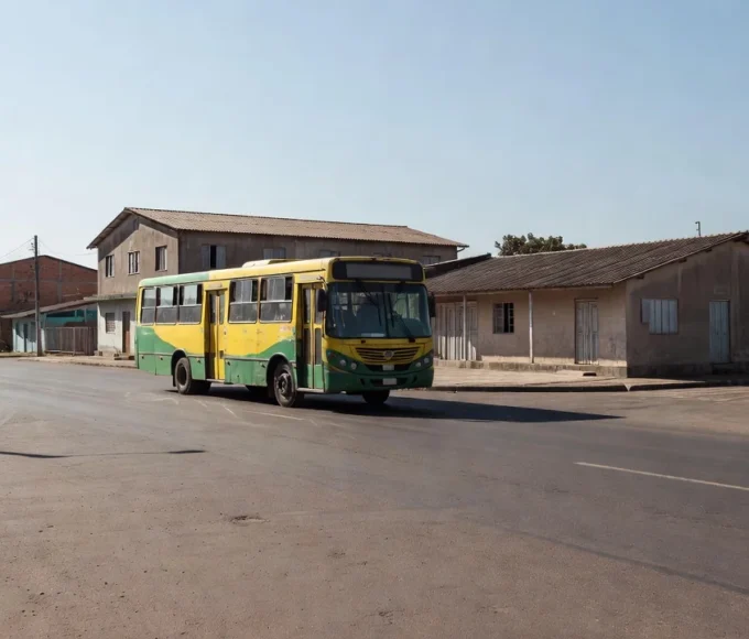 Ônibus em rua de Porto Velho com alteração de rotas