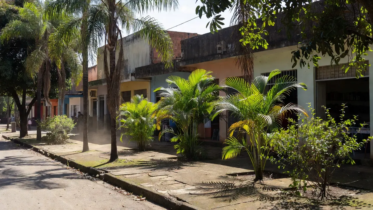Fachada de mercado na Avenida Melvin Jones em Vilhena