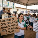 Fachada da Prefeitura de Pimenteiras do Oeste em luz natural do dia