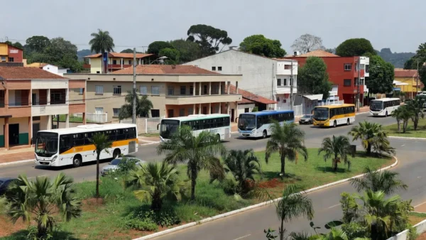 Ônibus especiais da Secretaria de Trânsito em Vilhena no dia de eleição