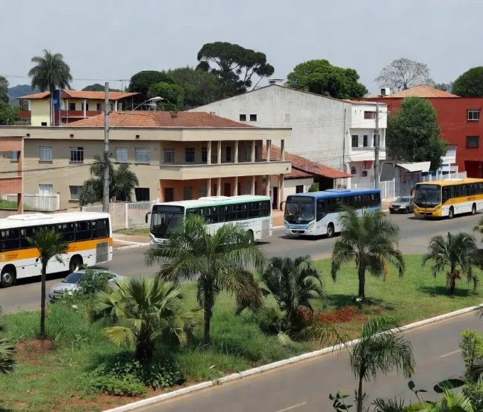 Ônibus especiais da Secretaria de Trânsito em Vilhena no dia de eleição